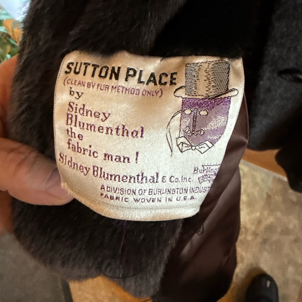 Vintage 1950's Sydney Blumenthal Faux Fur & Mink Coat